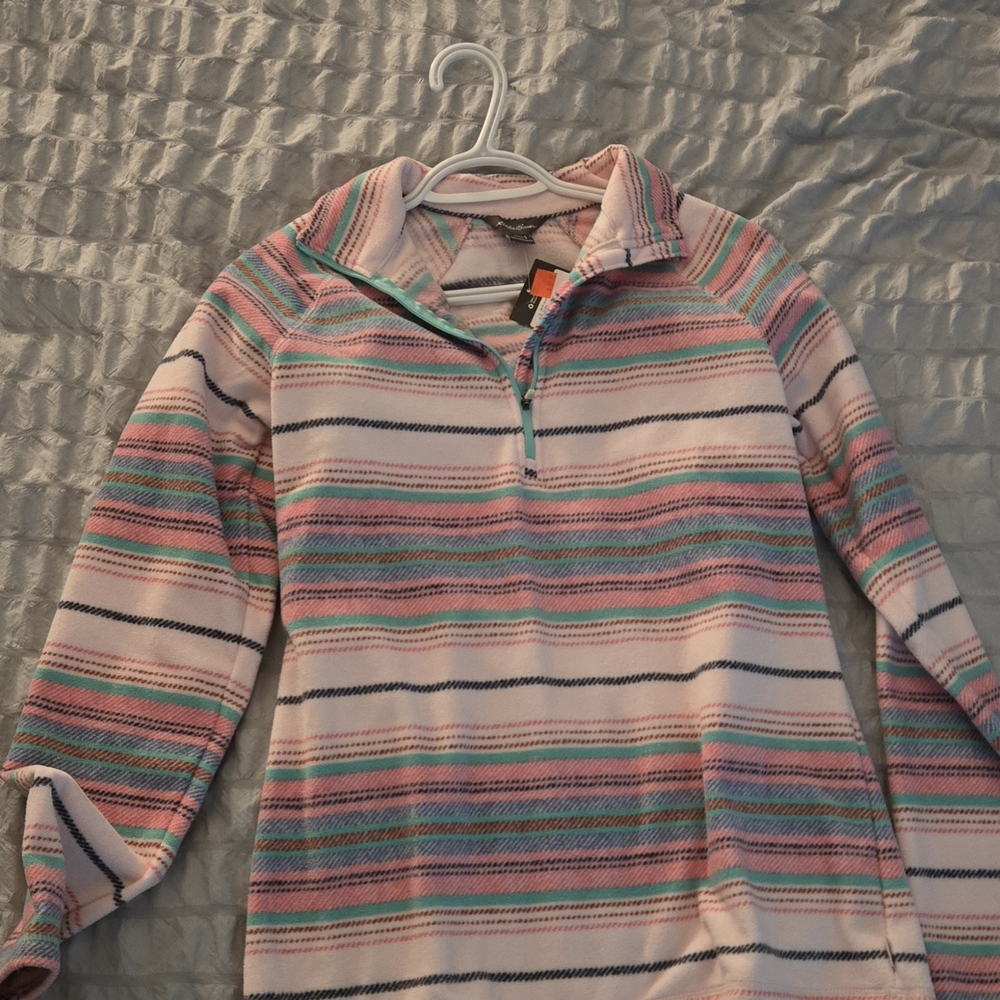Eddie Bauer Multicolor Striped Women's Cowl Sweater